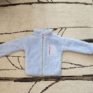 Carter's Soft Light Blue Toddler Zip Up Fleece Jacket - Size 3T